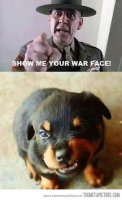 Gunny & pup war face.jpg