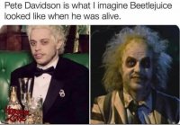 bowtie-pete-davidson-is-imagine-beetlejuice-looked-like-he-alive-horpor-zone.jpg