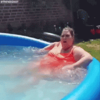 Fat Lady Pool Fail GIF - Fat Lady Pool Fail Swimming Pool - Discover & Share GIFs.gif