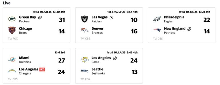 nfl scores week 1