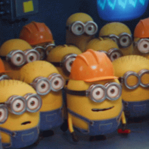 Shocked Minions GIF - Shocked Minions Huh - Discover & Share GIFs.gif