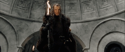 In the Return of the King movie, Denethor says 'We will burn like the  heathen kings of old'. Is this a reference to the Numenoreans? Or is this  another error by Peter
