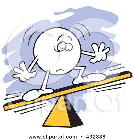 432338-Royalty-Free-RF-Clipart-Illustration-Of-A-Moodie-Character-Unbalanced-On-A-Board.jpg