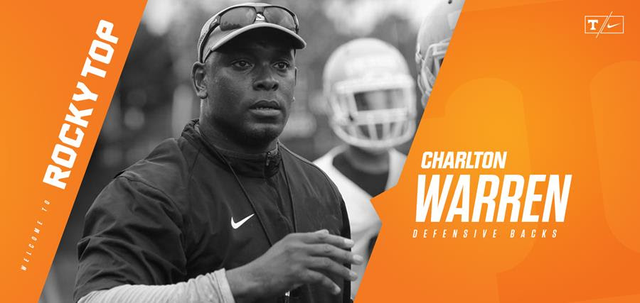 CHARLTON WARREN TO JOIN TENNESSEE FOOTBALL STAFF