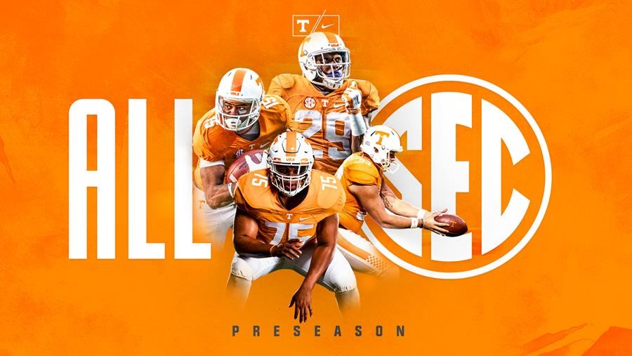 Four Vols Earn Preseason Media Days All-SEC Honors