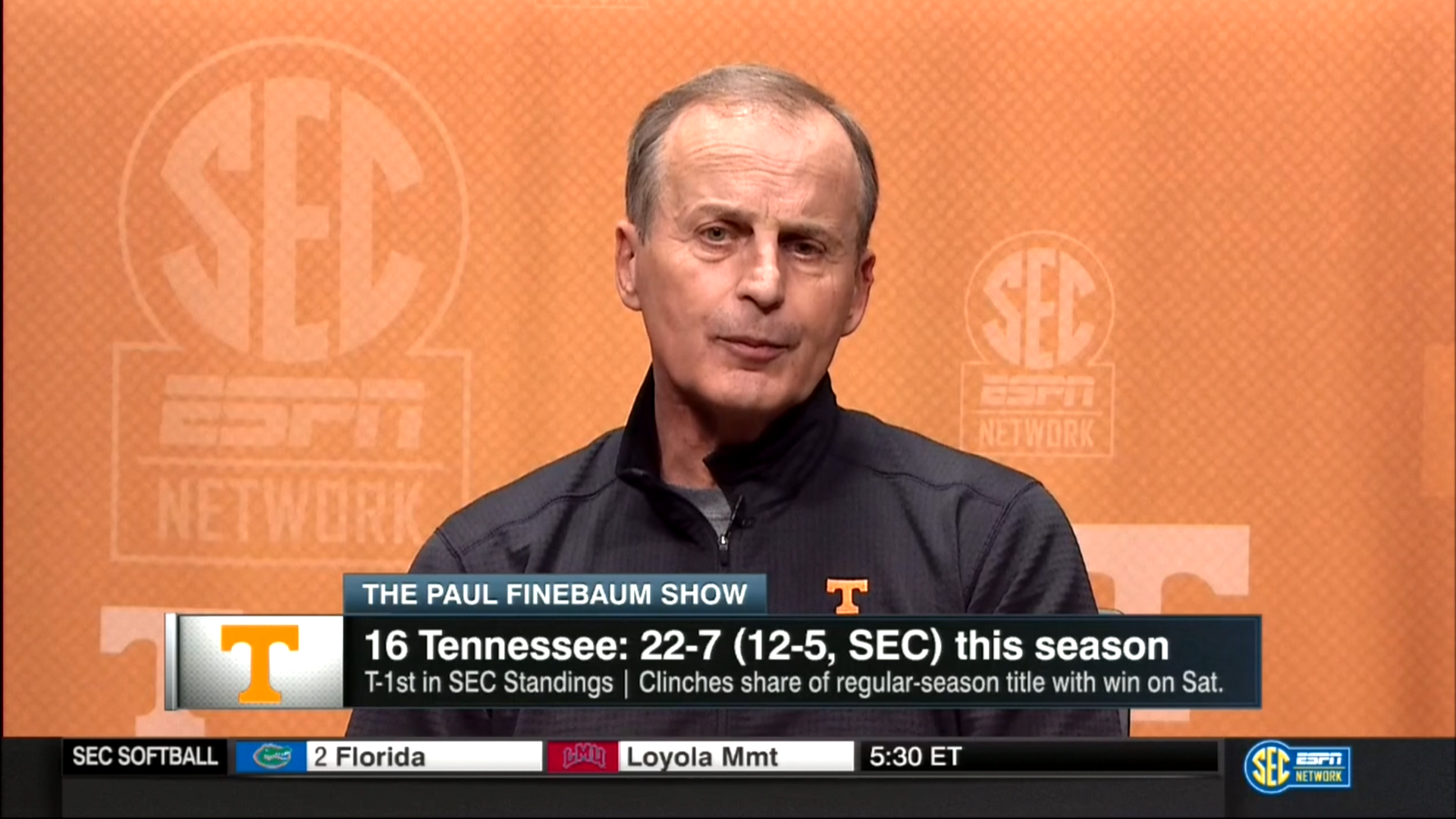 Rick Barnes on the Paul Finebaum Show 3.1.18 [video]