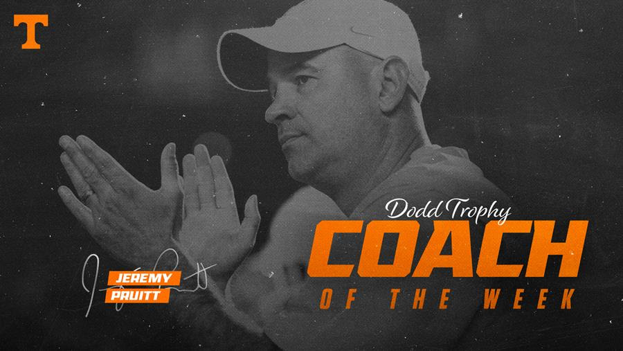 Pruitt Recognized as Dodd Trophy Coach of the Week