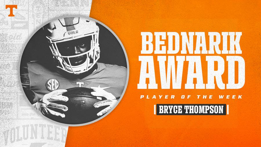 Thompson Named Bednarik Award Player of the Week