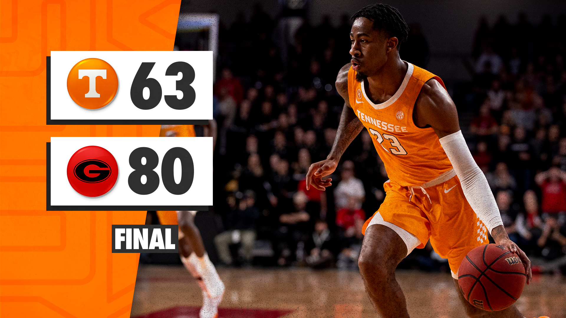 Tennessee falls at Georgia 80-63