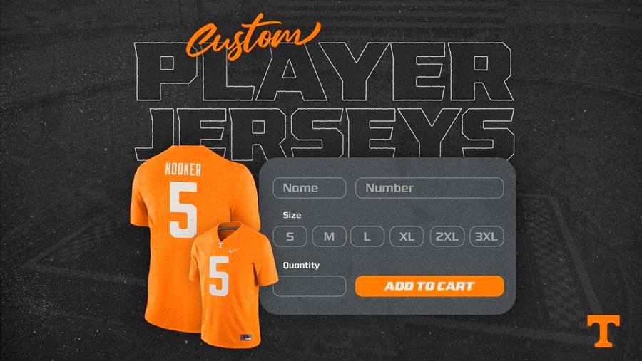 Tennessee Customized Nike NIL Player Jerseys Launch on Fanatics 