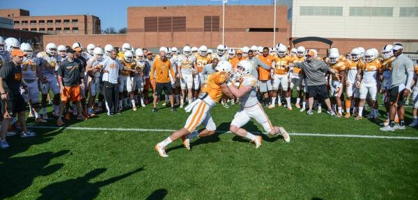 Circle of Life drill highlights first day in pads